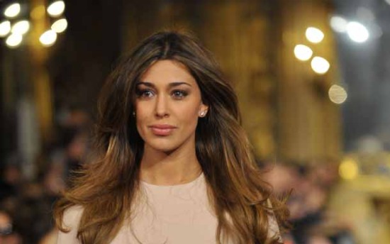 Belen Rodriguez: Les Copains testimonial della sfilata di moda