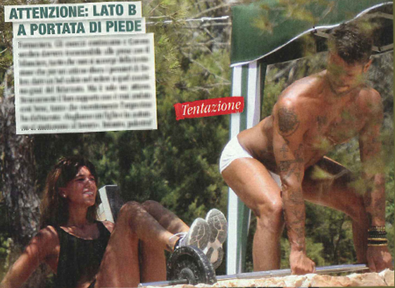 Fabrizio Corona: A Formentera “personal trainer” da tamarro per Belen Rodriguez