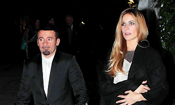 Max Biaggi: Insieme a Eleonora Pedron al party per Miss Italia 2011 Stefania Bivone