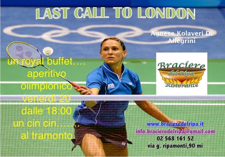 Agnese Allegrini: Grande Festa a Milano per le Olimpiadi 2012 di Londra