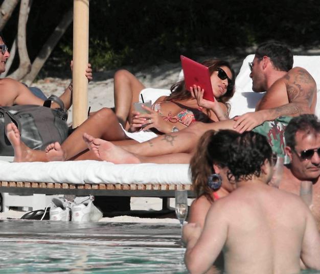 Christian Vieri: A Miami con la nuova fiamma Nabile Chihab