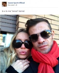 Gianni Sperti su Facebook: Io e la mia amica Karina