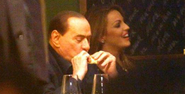 Silvio Berlusconi e la sua compagna Francesca Pascale
