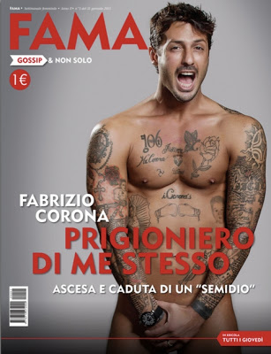 Fabrizio Corona: Nudo sulla copertina del nuovo settimanale FAMA