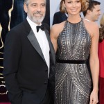 George Clooney e Stacy Keibler sul red carpet Oscar 2013