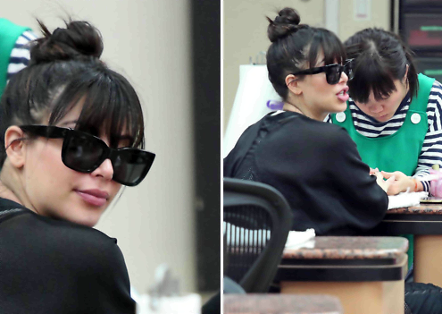Kim Kardashian: Incinta si rilassa in un centro estetico di Los Angeles