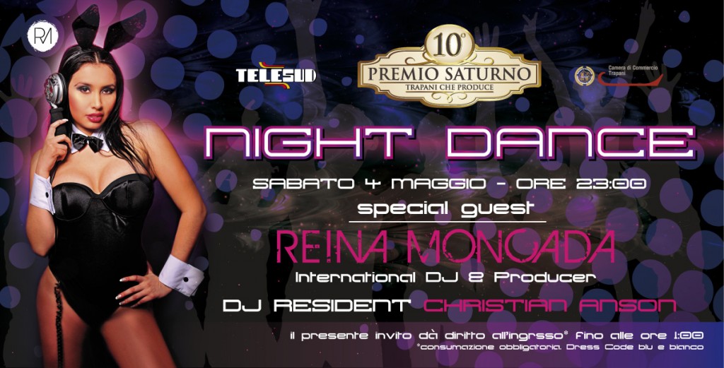 Reina Moncada serate: 4 maggio al Night Dance di Trapani