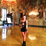 belen rodriguez al palazzo visconti milano abiti da sposa 2013 atelier vanitas