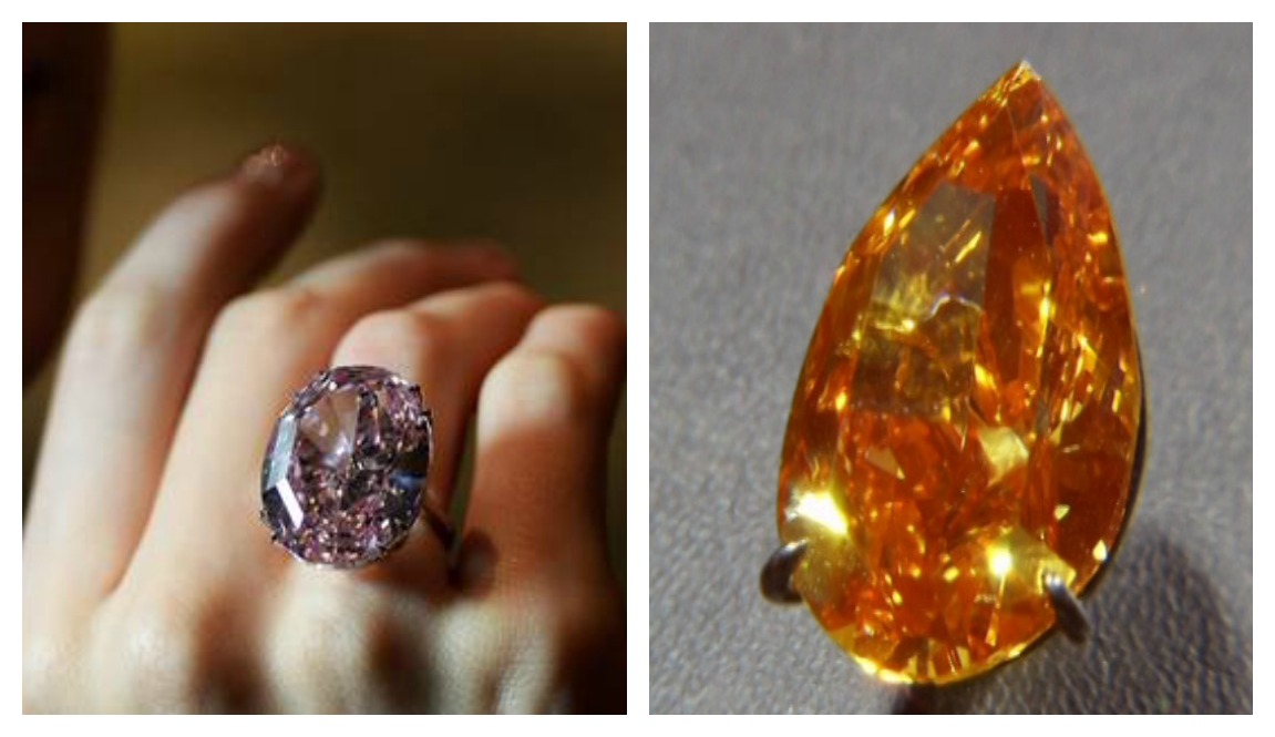 Asta da 60 milioni di dollari per due diamanti preziosi Il maxi diamante arancione finisce all'asta