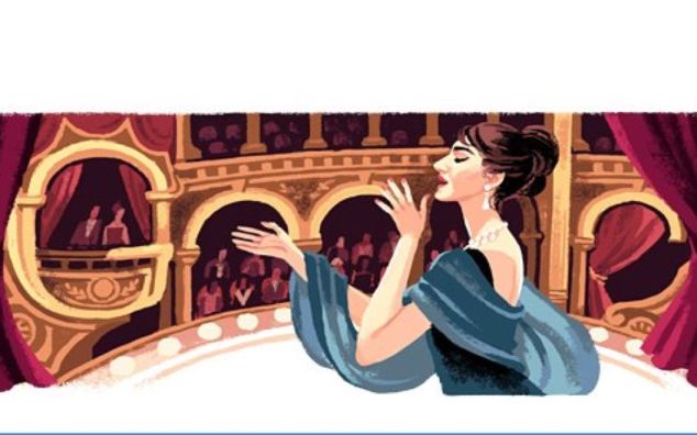 Doodle di Google ricorda Maria Callas