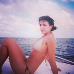 elisabetta canalis in bikini ai caraibi capodanno 2014 foto2