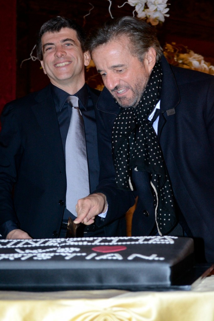 Prima di Christian De Sica al Teatro Brancaccio di Roma 11 marzo 2014