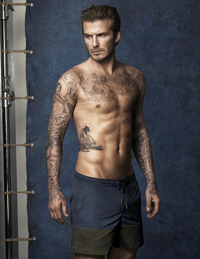 David Beckham campagna costumi da bagno H&M 2014 