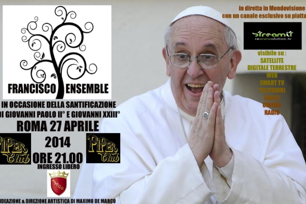 Il mondo dello spettacolo rende omaggio a Papa Francesco al Piper Club di Roma
