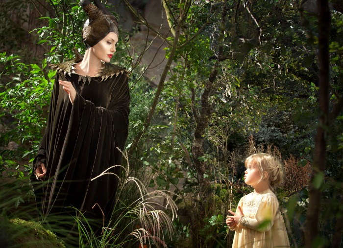 Angelina Jolie e la figlia Vivienne nel film Maleficent