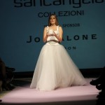 Georgia Viero in abito da sposa per Collezioni Santangelo al Rome White Wedding