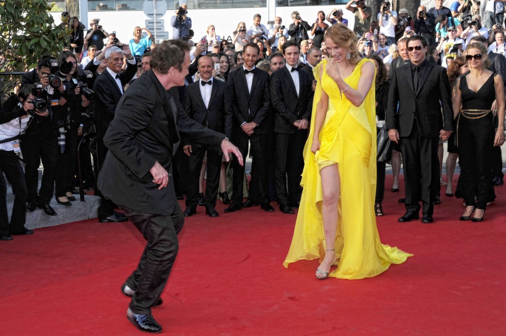 Uma Thurman e Quentin Tarantino più affiatati che mai a Cannes