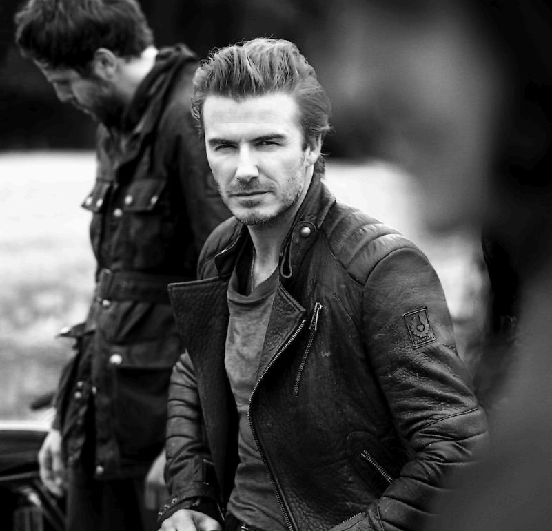David Beckham realizza una capsule collection per gli appassionati di moto