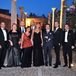 Cena di gala al castello Grifeo di Partanna con nobili, giornalisti, professionisti e forze dell'ordine delle principali città italiane