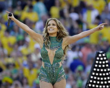 Jennifer Lopez hot alla cerimonia di apertura Mondiali Brasile 2014