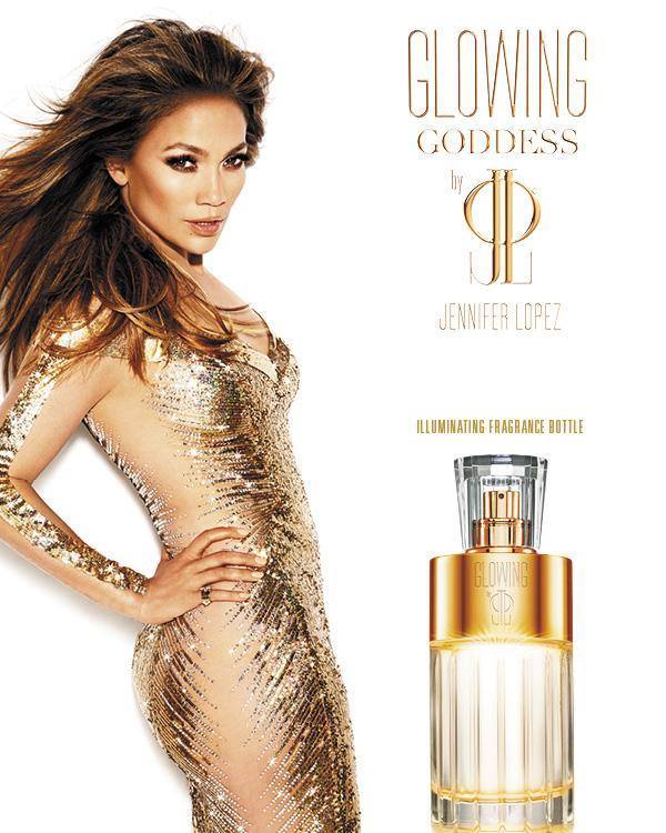 Jennifer Lopez lancia il suo nuovo profumo dal nome Glowing Goddess
