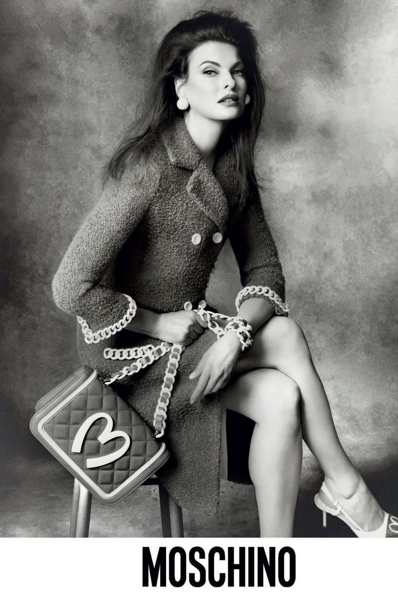 Linda Evangelista testimonial Moschino