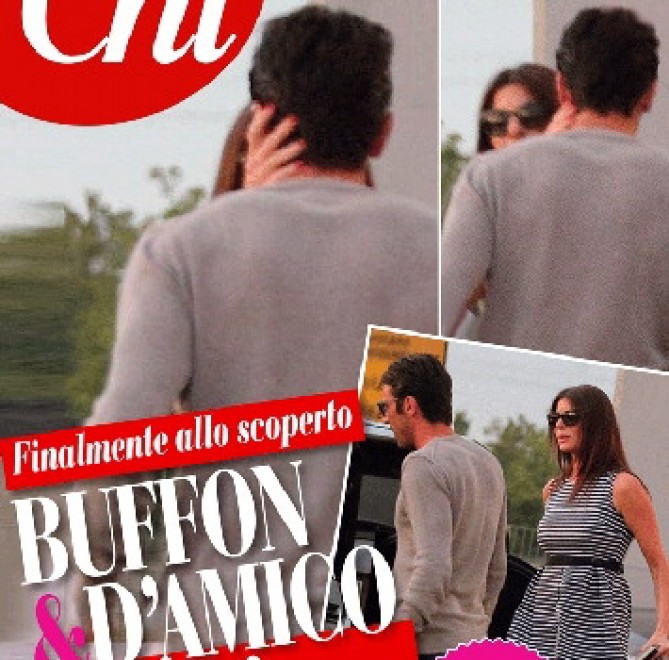 Buffon e Ilaria D'Amico escono allo scoperto, paparazzati mentre si baciano