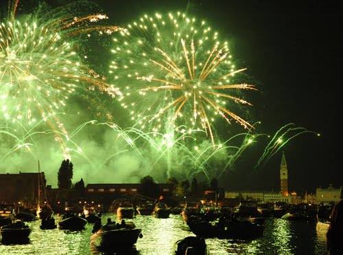 Festa del Redentore 2014  a Venezia, i fuochi d'artificio