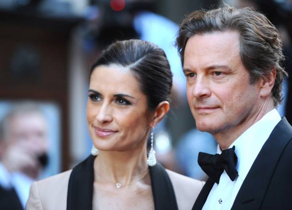 Colin Firth e e la moglie Livia Giuggioli 