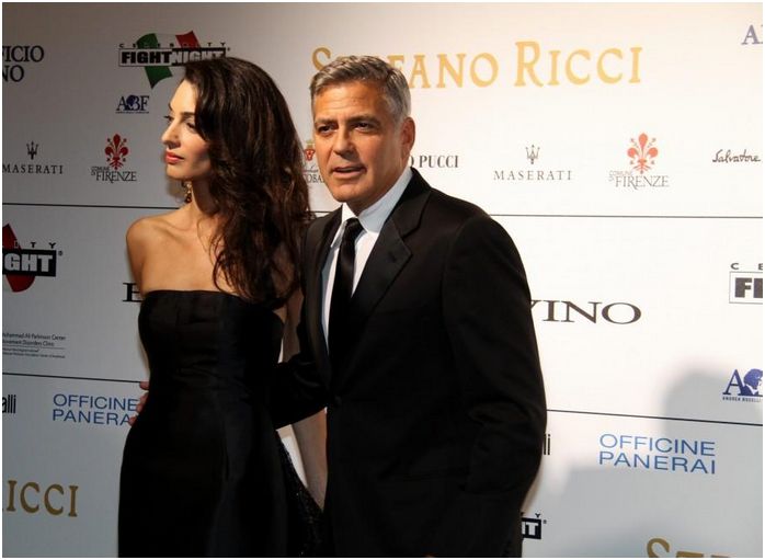 George Clooney e Amal Alamuddin a Firenze