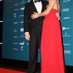 Michelle Hunziker e Tomaso Trussardi sul red carpet, prima uscita da sposi