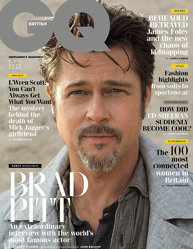 Brad Pitt intervista esclusiva su Gq British di Novembre