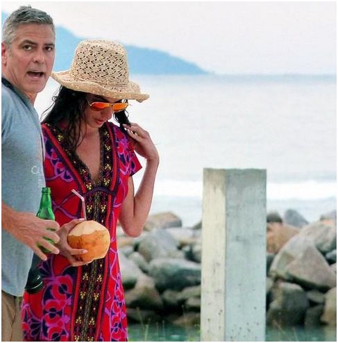 George Clooney e Amal Alamuddin, una tempesta tropicale rovina il loro viaggio di nozze