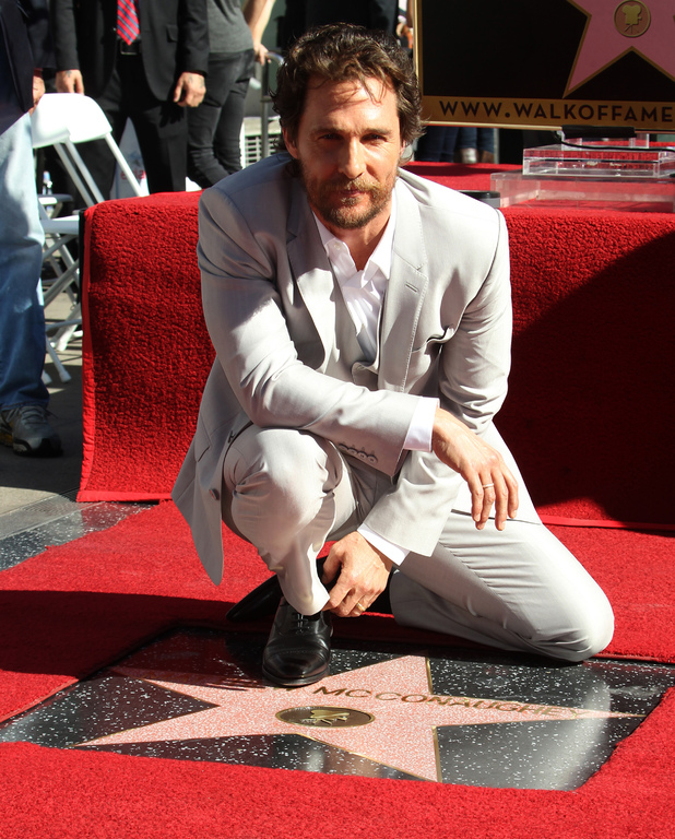 Matthew McConaughey  scopre la sua stella sulla Walk Of Fame 