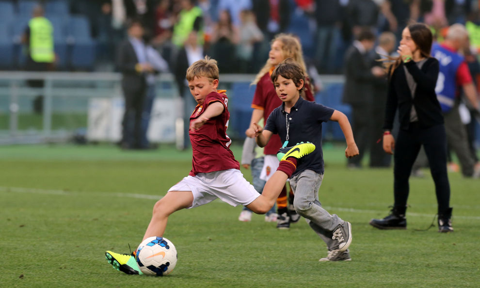 Cristian Totti debutto con la squadra dei Pulcini della Roma