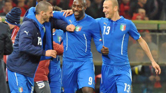Amichevole Italia-Albania, la nazionale Italiana vince 1-0 rete di Okaka