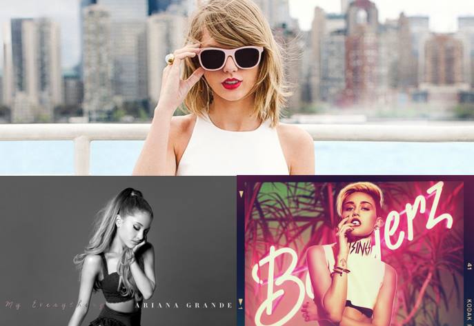 Ariana Grande, Miley Cyrus e Taylor Swift nominate ai Grammy 2015