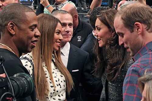 Kate Middleton e il principe William incontrano Beyoncé e Jay-Z