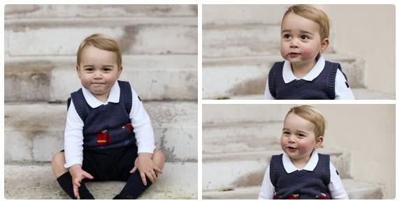 Il principe William e Kate Middleton pubblicano nuove foto del piccolo George Alexander Louis