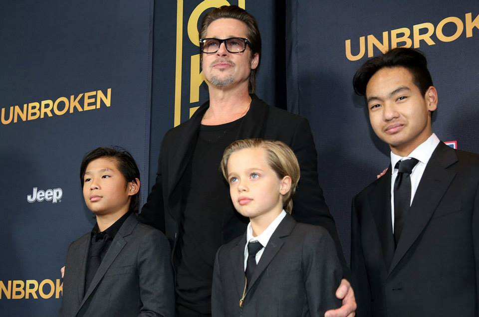 Brad Pitt e i figli sul red carpet Première di Unbroken