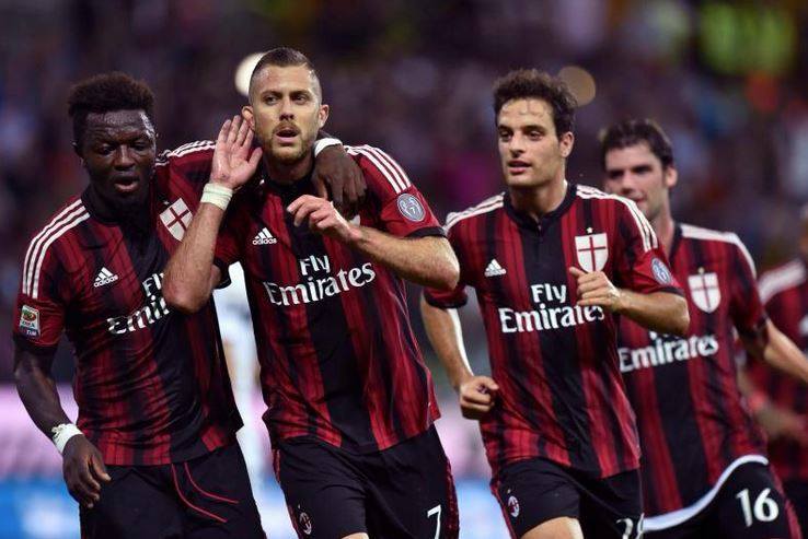 Ventunesima giornata campionato serie A: Vittoria del Milan con la doppietta di Menez al Parma 