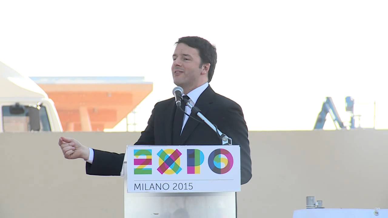 Matteo Renzi a Expo 2015: “La scommessa di Expo è la ripartenza del Paese” Matteo Renzi Expo 2015