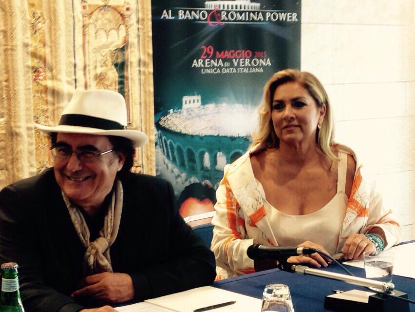 Albano e Romina Power conferenza stampa a Roma per il concerto-evento Arena di Verona