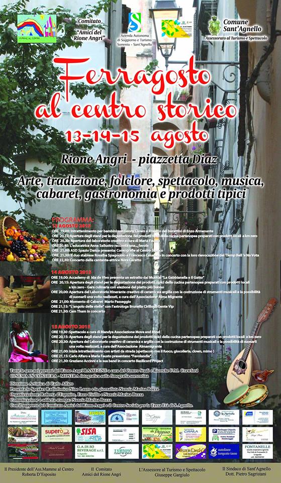 ferragosto al centro storico a Sant'Agnello 13-14-15 agosto