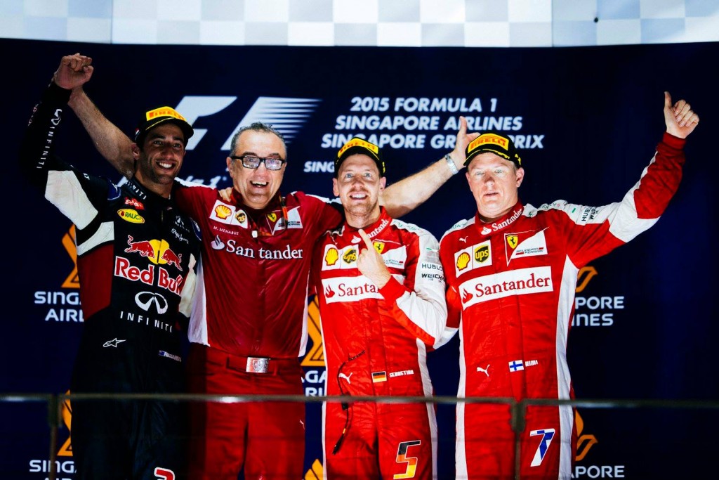 Ferrari: Sebastian Vettel vince il Gp di Singapore 