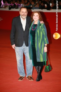 Paolo Pietrangeli e Stefania Sandrelli sul red carpet al Festival del cinema di Roma