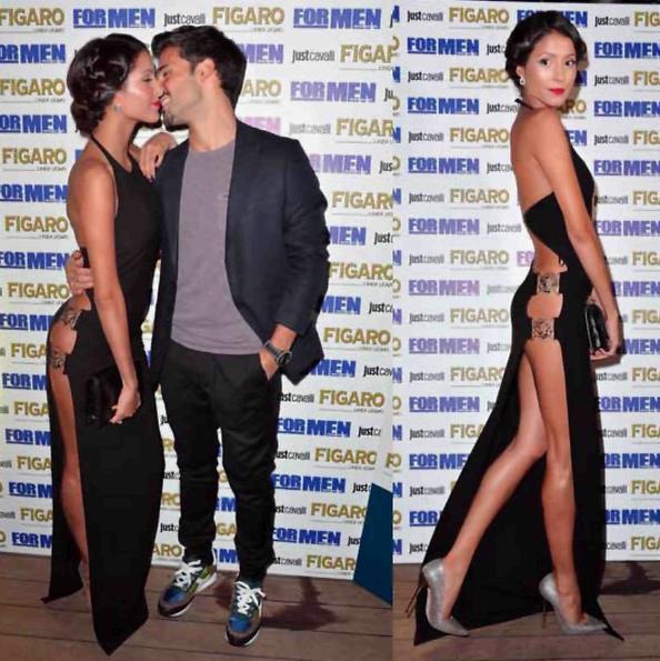 Mariana Rodriguez insieme al fidanzato Filippo di Renzo alla presentazione del calendario For Men Mariana Rodriguez e Filippo di Renzo alla presentazione del calendario For Men