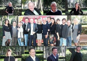 Massimo Boldi e il cast di Matrimonio al sud presentazione