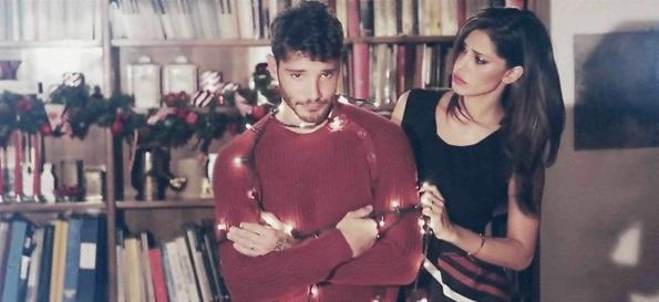 Belen Rodriguez e Stefano De Martino spot di Natale per Piazza Italia
