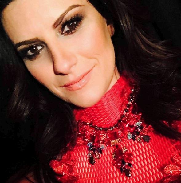 Laura Pausini veste Kriado per la serata Amore 93.1 a New York